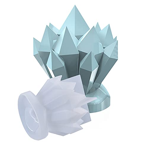 SM SunniMix Moldes de Velas de Silicona durables de racimo de Flores en Forma de Iceberg para Hacer Velas, Molde cónico Alto clásico, Gran artesanía Hecha a Mano,