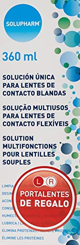 Solupharm Solución Única para Lentes de Contacto Blandas - Paquete de 2 x 360 ml - Total: 720 ml