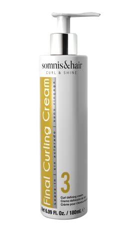 somnis&hair by abril et nature Final Curling Cream 180ml. Concentrado Cabellos Rizados u Ondulados. Define los Rizos y Ondas. Hidratante. Producto Vegano 100% Natural.