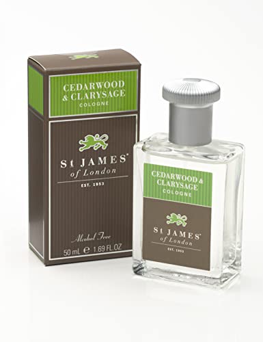 St James of London Cedarwood & Clarysage Eau de Cologne (50ml)