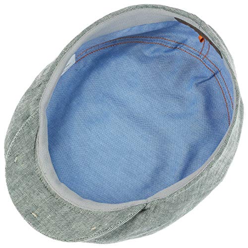 Stetson Gorra Just Linen Hombre - Made in The EU de Verano Lino Gorro Ivy con Visera, Forro Primavera/Verano - 56 cm Verde Menta