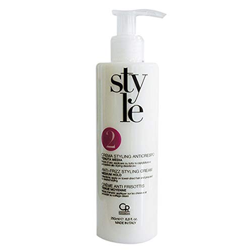 Style - Crema Anti-encrespamiento - Crema Profesional para Domar el Cabello Encrespado, Haciéndolo Liso y Rizado - 250 ml