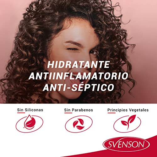 Svenson | Champú Anticaspa Profesional y Natural Para Cabello Sano y Libre De Caspa | Doble Fórmula Con Extracto de Sauce Blanco y Manteca de Karité | Efecto Antiséptico y Alivia el Picor | 200 ml