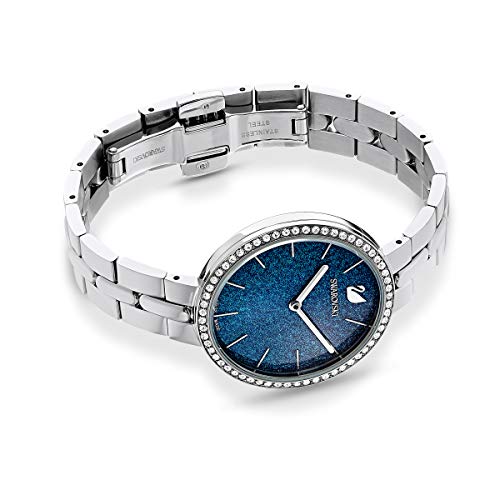 Swarovski Cosmopolitan Reloj, Brazalete de metal, Azul, Acero inoxidable