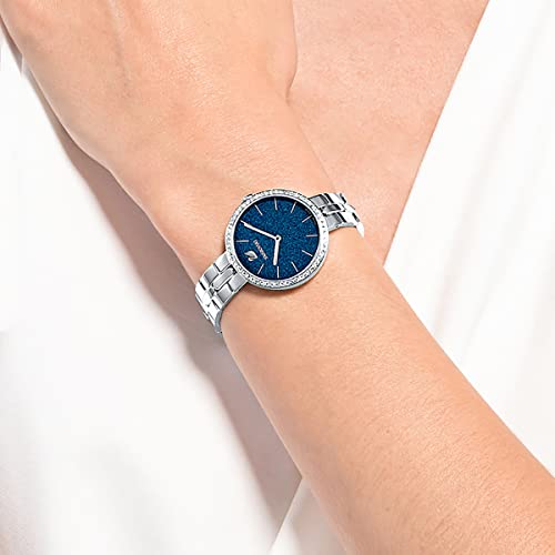 Swarovski Cosmopolitan Reloj, Brazalete de metal, Azul, Acero inoxidable