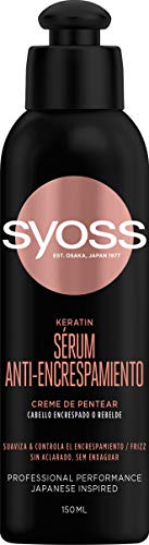 Syoss - Tratamiento para pelo encrespado y seco - Crema Peinado Keratina - 6 uds de 150Ml (900ml) - Controla el encrespamiento y repara en profundidad - Cabello como recién salido de la peluquería