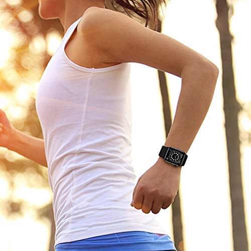 Tasikar Sport Solo Loop Compatible con Correa Apple Watch 41mm 40mm 38mm, Nailon Pulsera Repuesto, Correas Trenzada Elástica Ajustable para Apple Watch Serie 7/6/SE/5/4/3/2/1-Negro