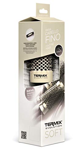 Termix Evolution Soft Ø32- Cepillo térmico redondo con fibras especialmente diseñadas para cabellos delicados. Disponible en 8 diámetros y en formato Pack.