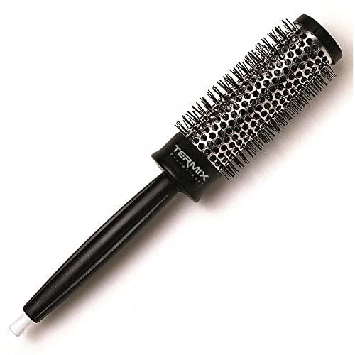 Termix Profesional Ø37 - Cepillo de pelo térmico redondo más emblemático de Termix, con tubo de aluminio para retener el calor y reducir el tiempo de secado, Negro