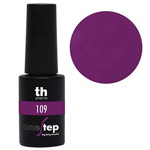 Thader Th Pharma - Esmalte de Uñas Permanente Step One/Pintauñas Permanente Brillo Infinito, Cobertura Total de Larga Duración y de Rápido Aplicado, Nº109, 6 ml