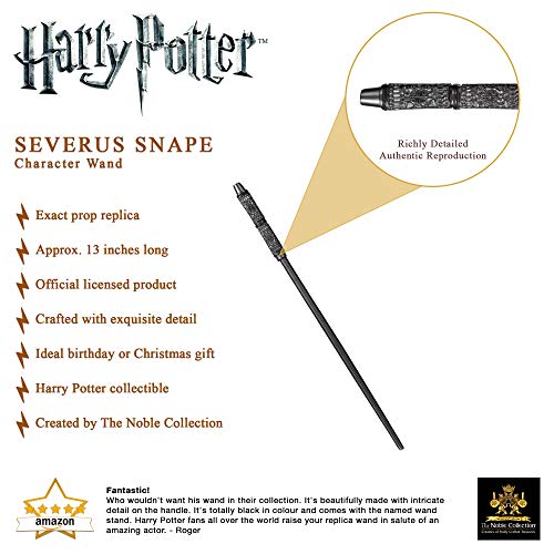 The Noble Collection Varita de personaje de Severus Snape