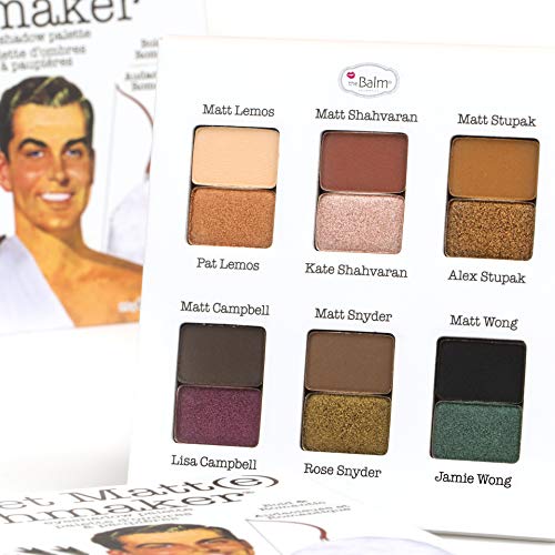 theBalm Paleta de sombras de ojos mate de Meet Matt(e) Shmaker, 1 unidad (9,6 g)