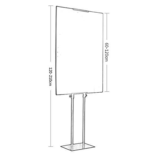 ting Expositor Metacrilato-Soporte Cartel Sostenedor De La Muestra Signos Soporte De Exhibición-Vertical/Dos Caras De Visualización/Altura Ajustable/Multiusos/por Exposición/Promoción Pantalla /