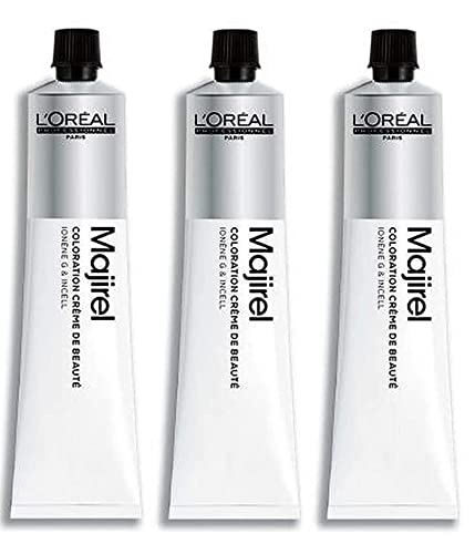 Tinte para el pelo Majicontrast de Loreal, 3 botes de 50 ml, color rojo magenta