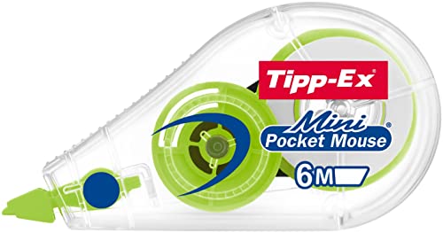 Tipp-Ex Mini Pocket Mouse Cintas correctoras - 6 m x 5 mm, Varios Colores de Dispensador, Pack de 2+1"