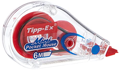 Tipp-Ex Mini Pocket Mouse Cintas correctoras - 6 m x 5 mm, Varios Colores de Dispensador, Pack de 2+1"