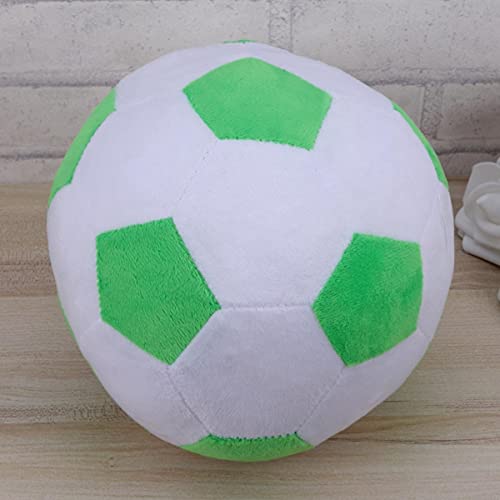 Toddmomy Pelotas de Fútbol de Peluche Peluche Peluche de Fútbol Peluche de Fútbol Almohada Balón de Fútbol Pelota de Juguete Relleno de Fábil Ball para Niños 23 Cm (Verde)