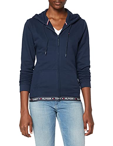 Tommy Hilfiger Hoody HWK Top de Pijama, Azul (Navy Blazer 416), Large (Talla del Fabricante: LG) para Mujer