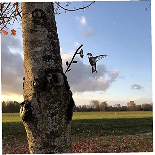 TOSSPER Decoración De Jardín Metal Bird Branch Sign Home Lawn Decor Art Sculpture