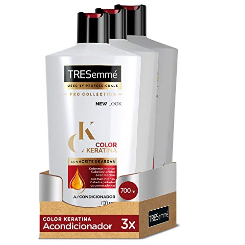 TRESemmé Acondicionador Color Keratina - Paquete de 3 x 700 ml - Total: 2100 ml