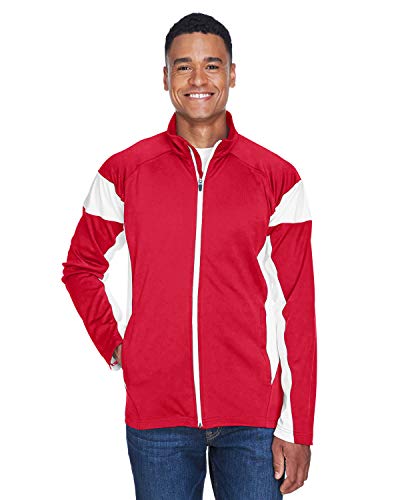 TT34 T3 MENS ELITE PERF FULL ZIP SPORT RED/WHITE XS