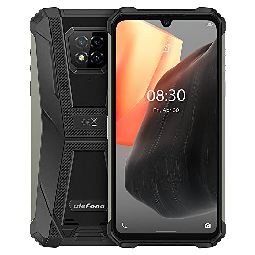 Ulefone Armor 8 Pro Móvil Resistente Android 11, 6.1’’ HD + IP68 Impermeable Antigolpes Teléfono Libre, Helio P60 6GB + 128GB, Cámara Trasera Triple de 16MP, Desbloqueo Facial&Huella Digital Negro