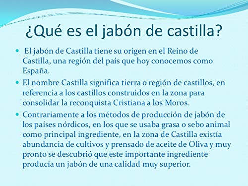 ÚNICO y AUTENTICO JABON DE CASTILLA - ECOLOGICO, a base únicamente de Aceite de Oliva, quita puntos negros, gel limpiador facial y cuerpo, pelo, cocina, ropa. liquido limpiador transparente (500 ml)