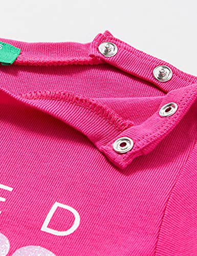 United Colors of Benetton Camiseta M/L 3i9wc151q, Pink Peacock 2l3, 98 cm niños y niñas