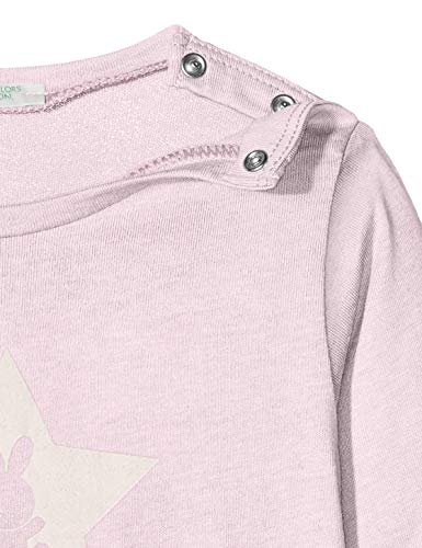 United Colors of Benetton T-Shirt L/s Camiseta, Rosa (Pink 003), 68 para Bebés