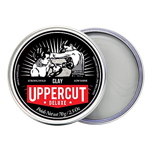 Uppercut Deluxe Texturising Matt Clay Hair Styling Product With A Low Shine Natural Looking Finish Water Based Hair Wax For Men Washes Out Easily - 70g