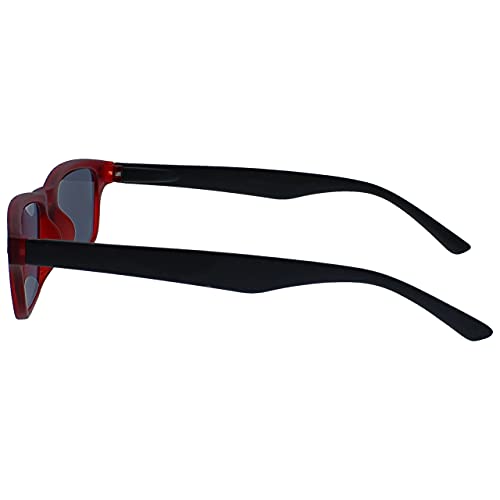 Uv Reader Goma Rojo Negro Lectores De Sol Gafas De Lectura Uv400 Hombres Mujeres Uvsr033 +1,50 50 g