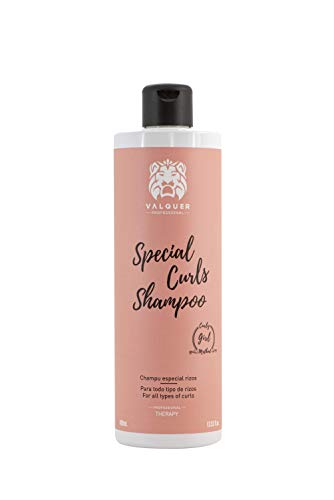 Válquer Profesional Champú Especial Rizos, Método Curly Girl, para Cabellos Rizados, Sin Sulfatos, Sin Sal, Vegano Cabello Rizado, Rizos Perfectos, Hasta 96% Origen Natural, 400 Mililitros