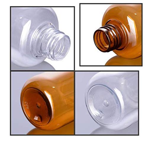VASANA 3 botellas vacías de plástico transparente recargables de 300 ml con tapa abatible para productos de tocador Cosmetc para líquidos de agua emoliente, champú, loción y gel de ducha