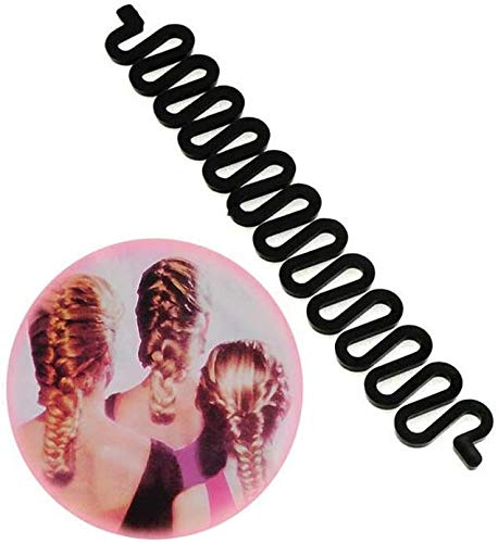 VASANA 5 piezas negro moda francesa pelo peinado clip stick moño fabricante torcedura trenza trenzadora de pelo herramienta de trenzado, rodillo para hacer moño DIY accesorios