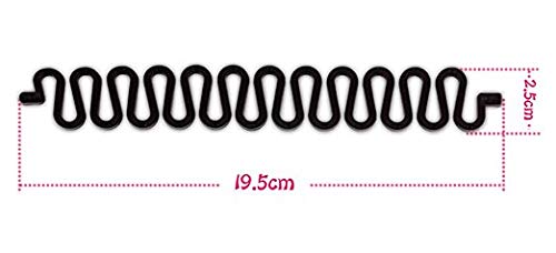 VASANA 5 piezas negro moda francesa pelo peinado clip stick moño fabricante torcedura trenza trenzadora de pelo herramienta de trenzado, rodillo para hacer moño DIY accesorios