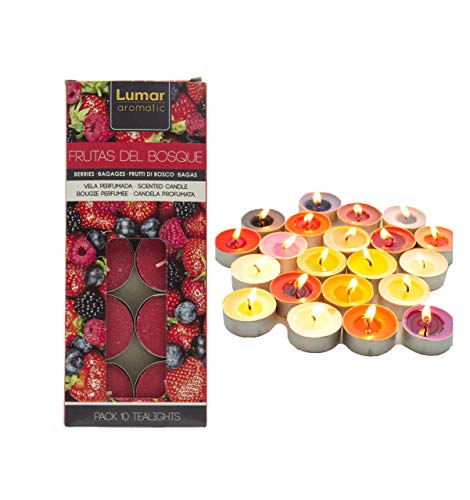 Velas de Té Aromáticas , 20/50/100 Unidades ， Multicolor ，5 Horas Duración.