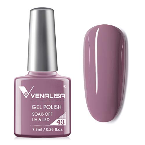 VENALISA Gel Nail Polish - Lotus Root Pink Color Soak Off UV LED Nail Gel Polish Nail Art Starter Manicure Salon DIY at Home