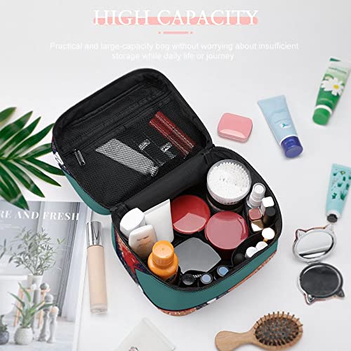 Verde Rojo Blanco Negro Serpiente Venenosa Portátil Bolsa de Cosméticos de Viaje Gran Bolsa de Cosméticos Accesorios de Baño Bolsa de Almacenamiento Impermeable Señoras Niñas