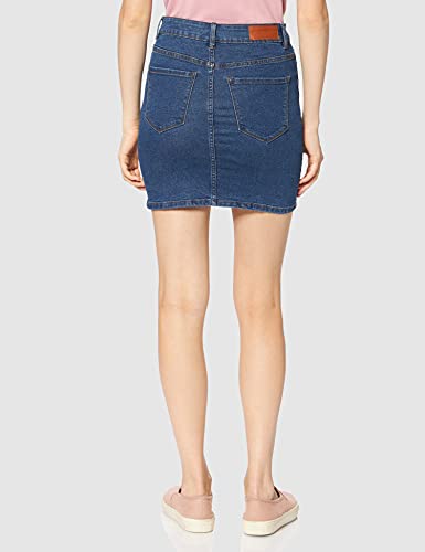 Vero Moda Vmhot Seven Mr Short Skirt Dnm Mix Noos Falda, Mittelblau, M para Mujer