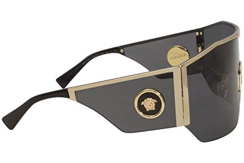 Versace 0VE2220 Gafas, Gold/Dark Grey, 41/14/125 para Hombre