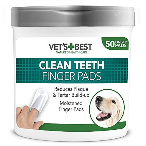 Vet's Best Almohadillas de Limpieza de Dientes Naturales para Perros 50 Unidades 160 g