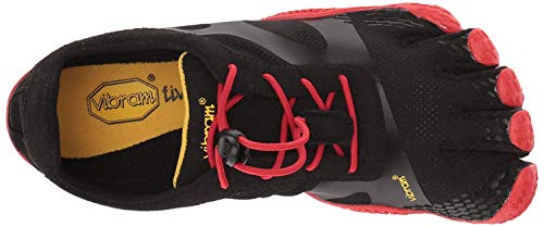 Vibram Fivefingers KSO EVO, Zapatillas de Deporte Hombre, Negro (Black/Red Black/Red), 45 EU