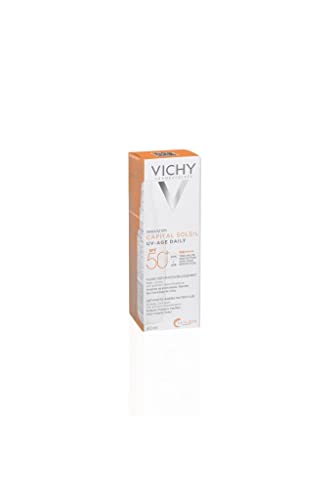 VICHY Capital Soleil Uv-age Daily Spf50 Fluido Acuoso Ml, Vanilla, 40 Mililitro