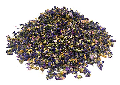 Violetas secas (Viola Odorata) - Chispitas de flores violetas naturales de Alemania - El complemento perfecto para cualquier tazón de té, ensalada, refrigerio o batido | Peso neto: 10g