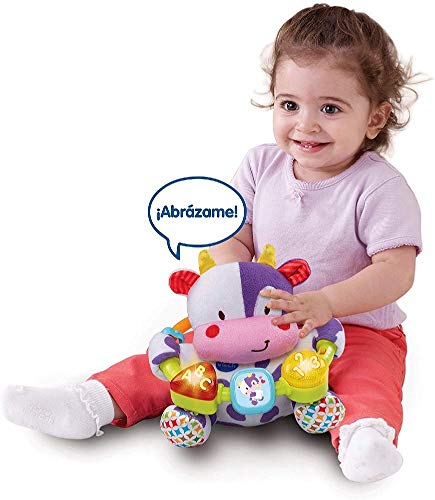 VTech- Vaca muusical Peluche Interactivo de Bebe con Suaves, Multicolor, única (3480-166022)