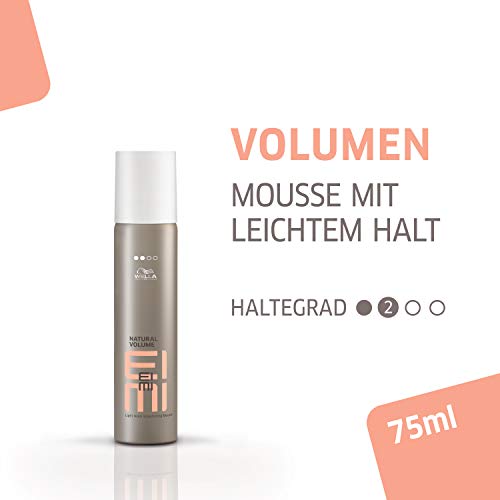 Wella Eimi Natural Volume, Espuma Volumizante de Fijación Ligera - 1 x 75 ml