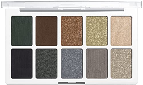 wet n wild, Paleta Color Icon 10-Pan, Paleta de Sombras de Ojos, 10 Colores Intensamente Pigmentados para el Maquillaje Diario, Fórmula de Larga Duración y Fácil de Difuminar, Lights Off