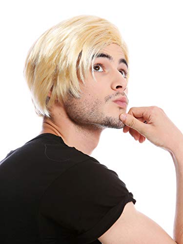 WIG ME UP- CG-002-P02 Peluca Hombres Carnaval Halloween Presidente Corto Rubio Partido