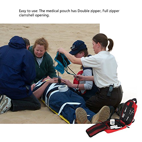 Winbang Bolsa Médica Táctica, Botiquín de Primeros Auxilios Bolsa Táctica Molle Rip-Away EMT Bolsa IFAK Medical para Situaciones de Emergencia Táctica (Rojo)