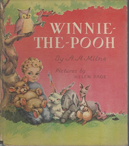 WINNIE THE-POOH w/ unusual illustration by Paula Pine 1946